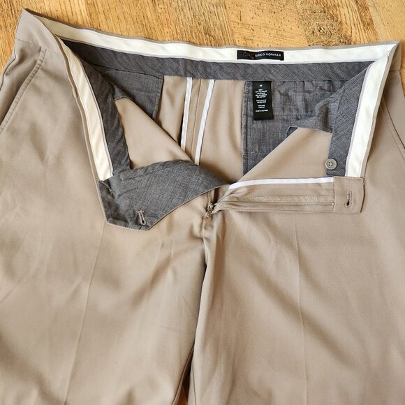 Greg Norman Tan Flat Front Golf Shorts Size 40 - Picture 5 of 9